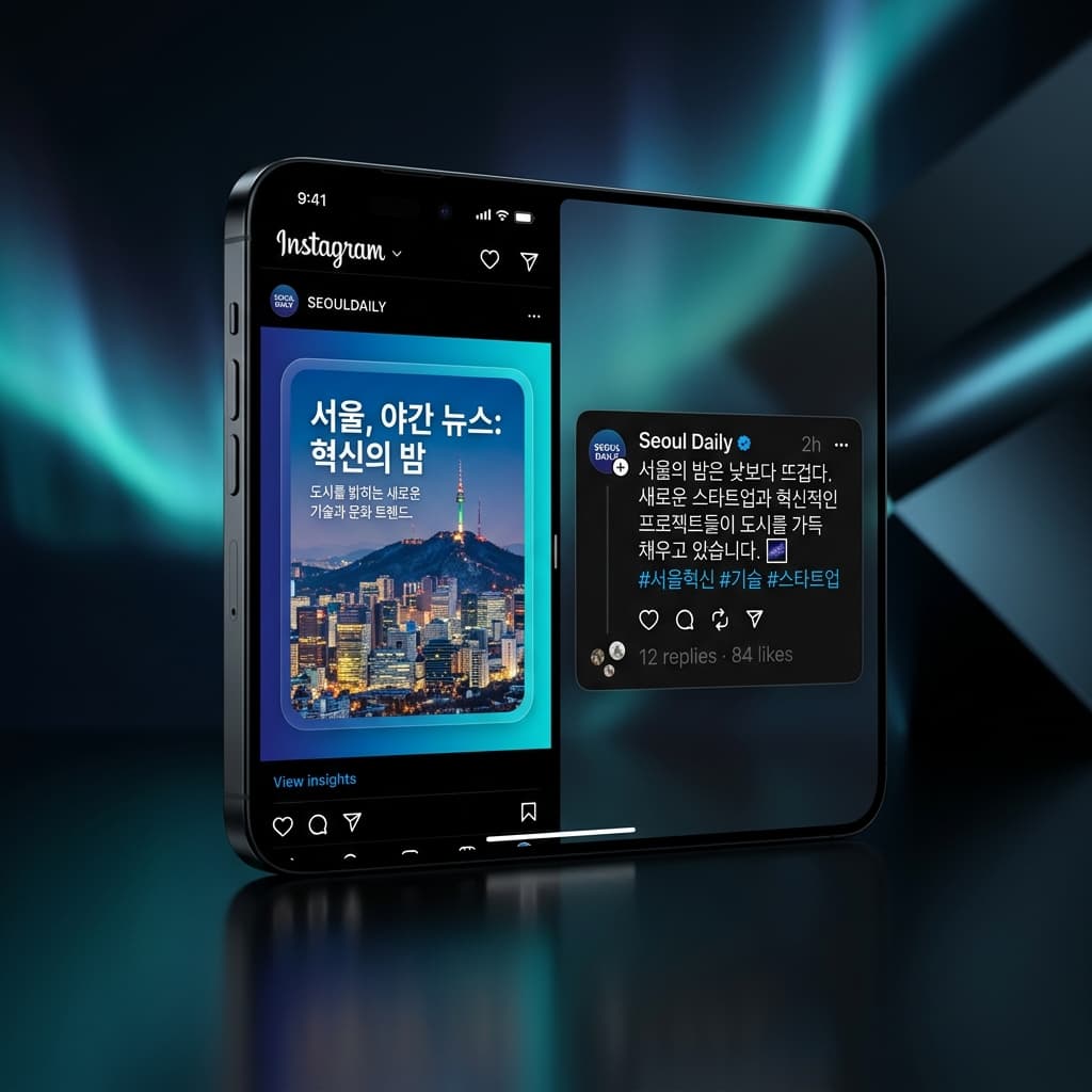 인스타그램 카드뉴스 생성 예시